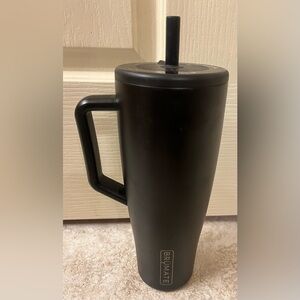 Brumate Era 40 oz Leakproof Tumbler with Handle + Straw, Black, NWOT.